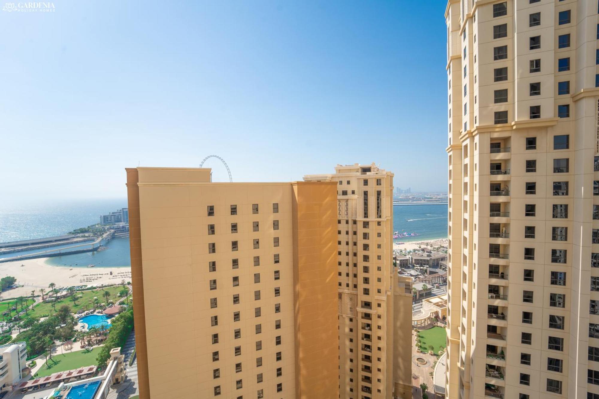 Jbr Amwaj 4 , Upgraded Sea And Ain Dubai Views, 2M Walk To Beach By Gardenia Suitse Екстер'єр фото