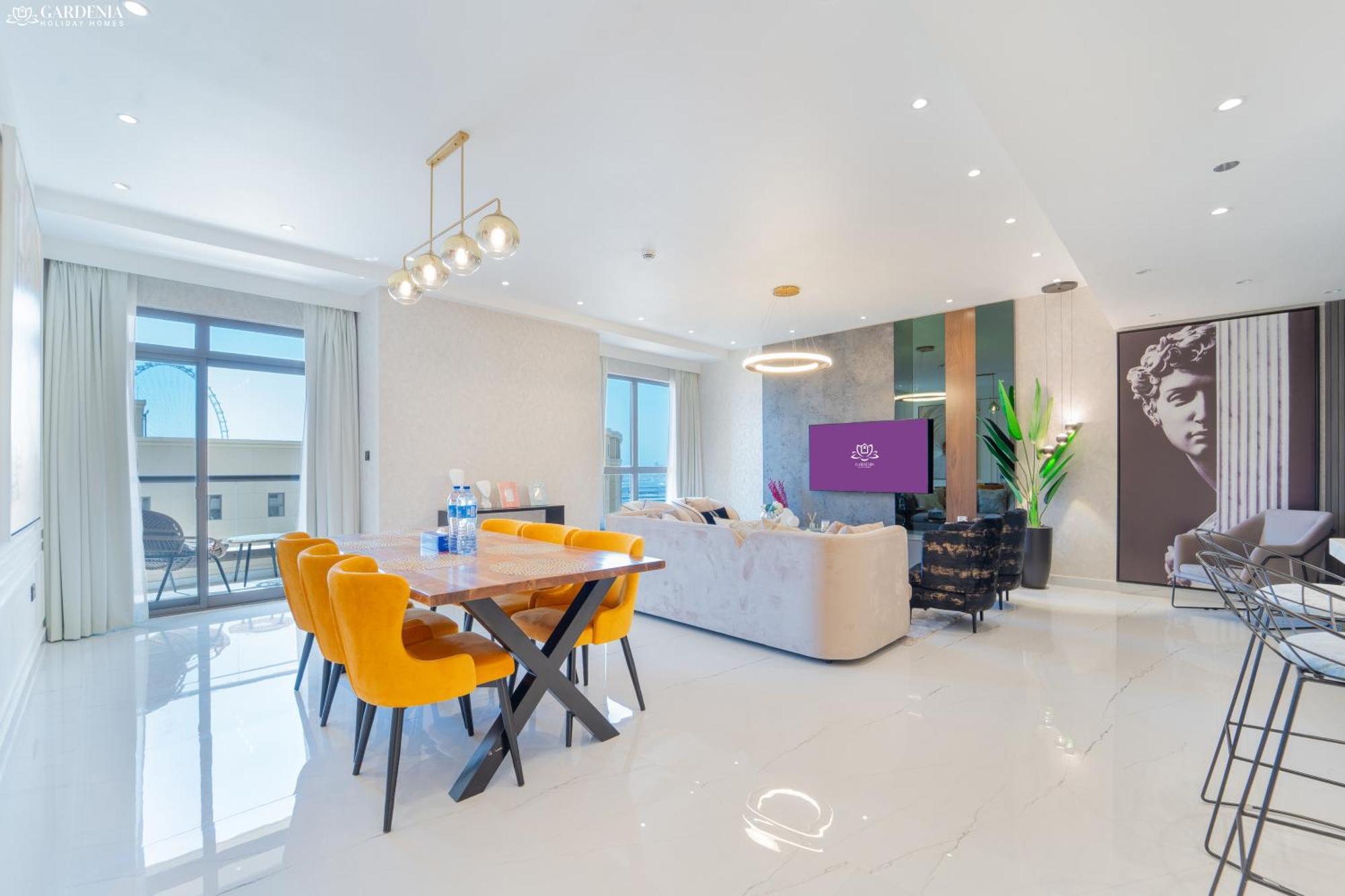 Jbr Amwaj 4 , Upgraded Sea And Ain Dubai Views, 2M Walk To Beach By Gardenia Suitse Екстер'єр фото