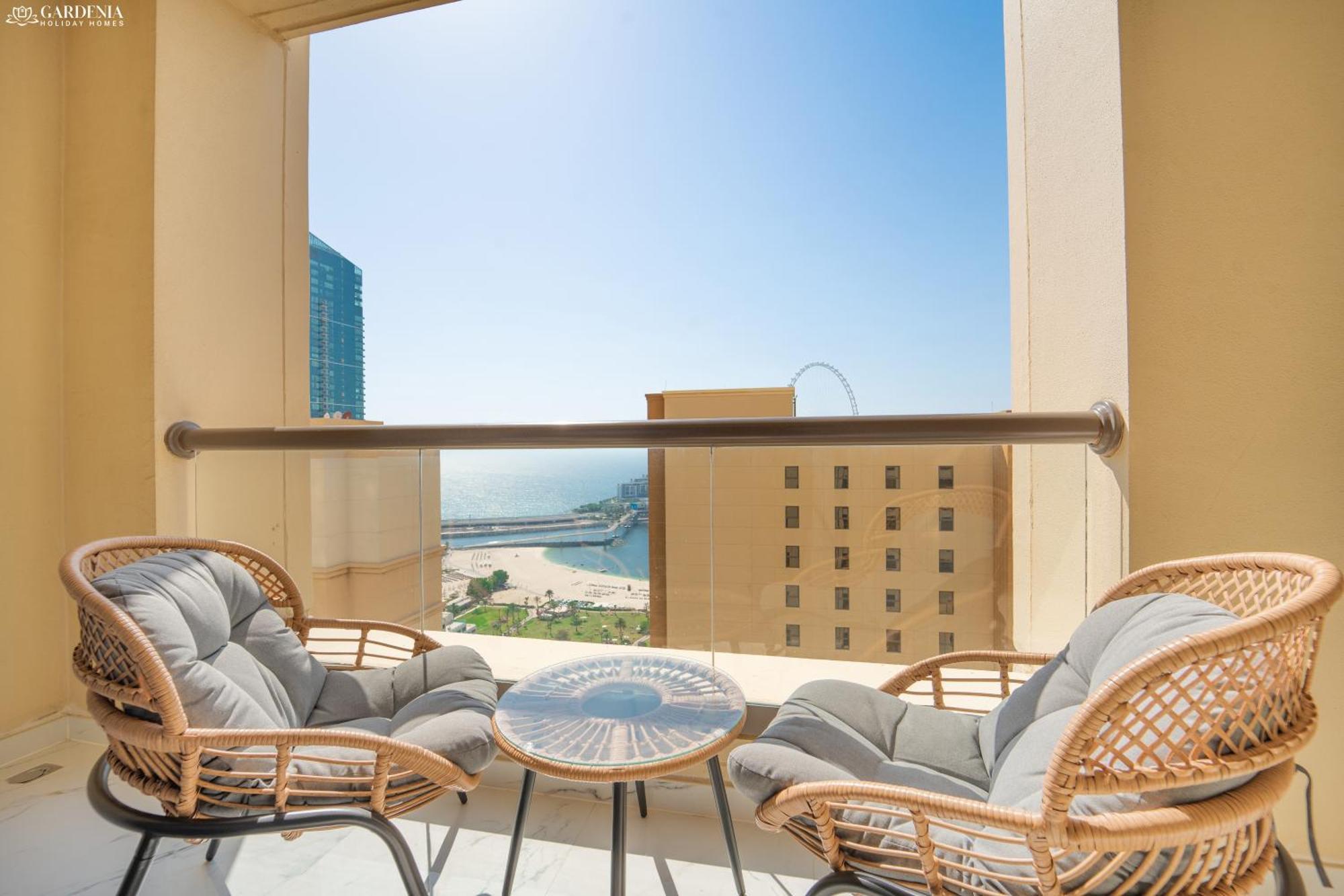 Jbr Amwaj 4 , Upgraded Sea And Ain Dubai Views, 2M Walk To Beach By Gardenia Suitse Екстер'єр фото