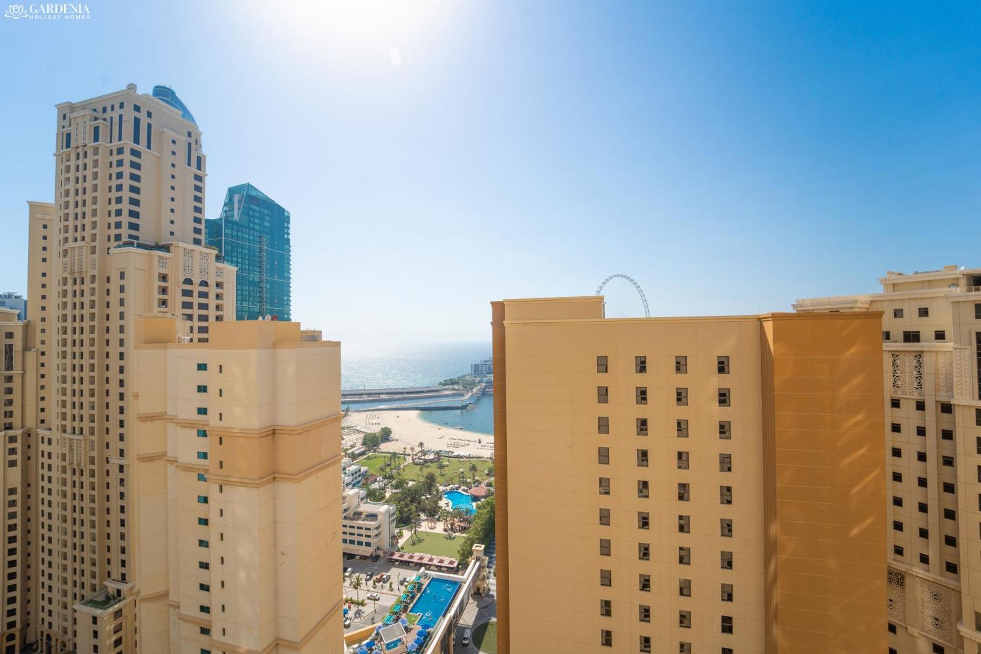 Jbr Amwaj 4 , Upgraded Sea And Ain Dubai Views, 2M Walk To Beach By Gardenia Suitse Екстер'єр фото