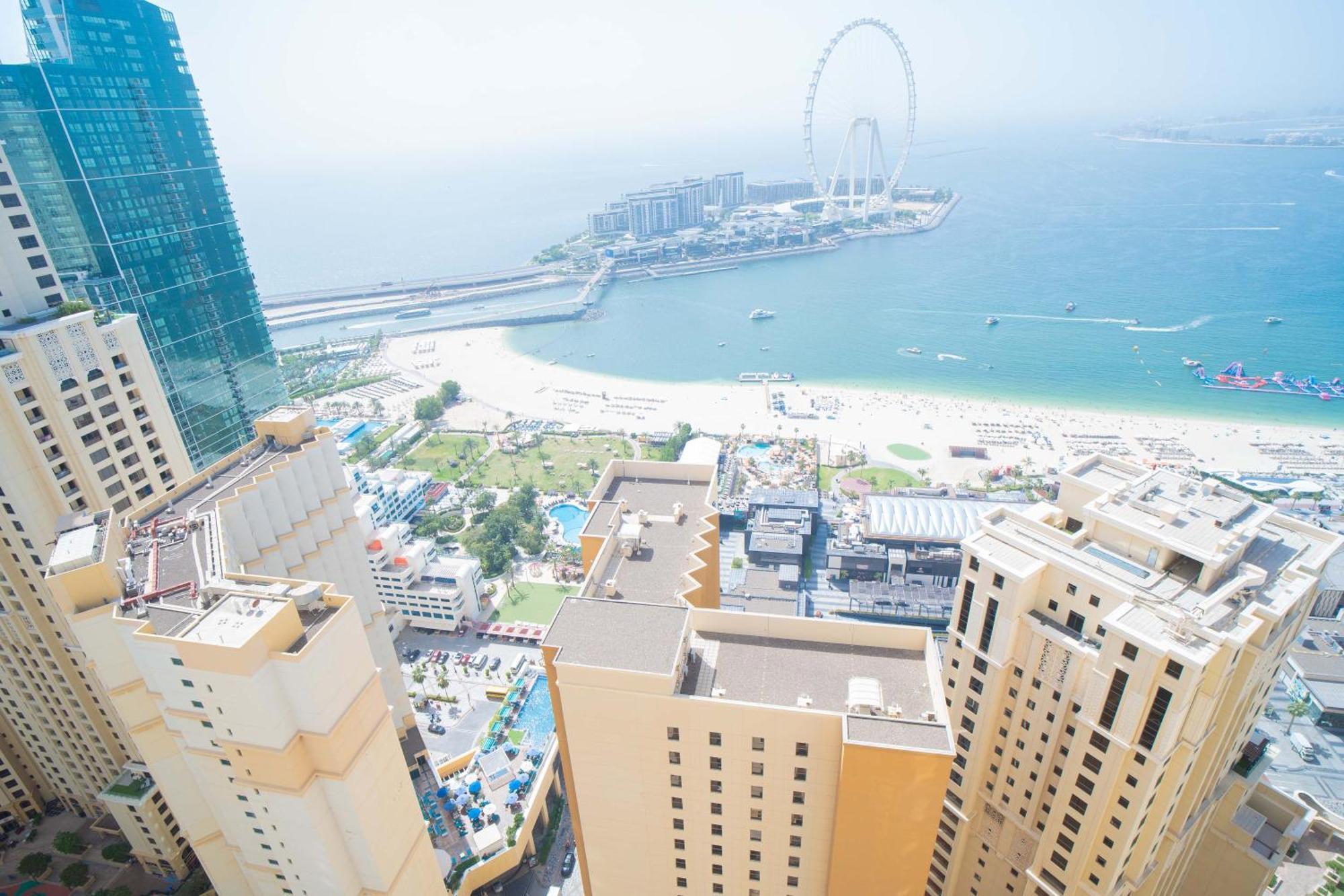 Jbr Amwaj 4 , Upgraded Sea And Ain Dubai Views, 2M Walk To Beach By Gardenia Suitse Екстер'єр фото